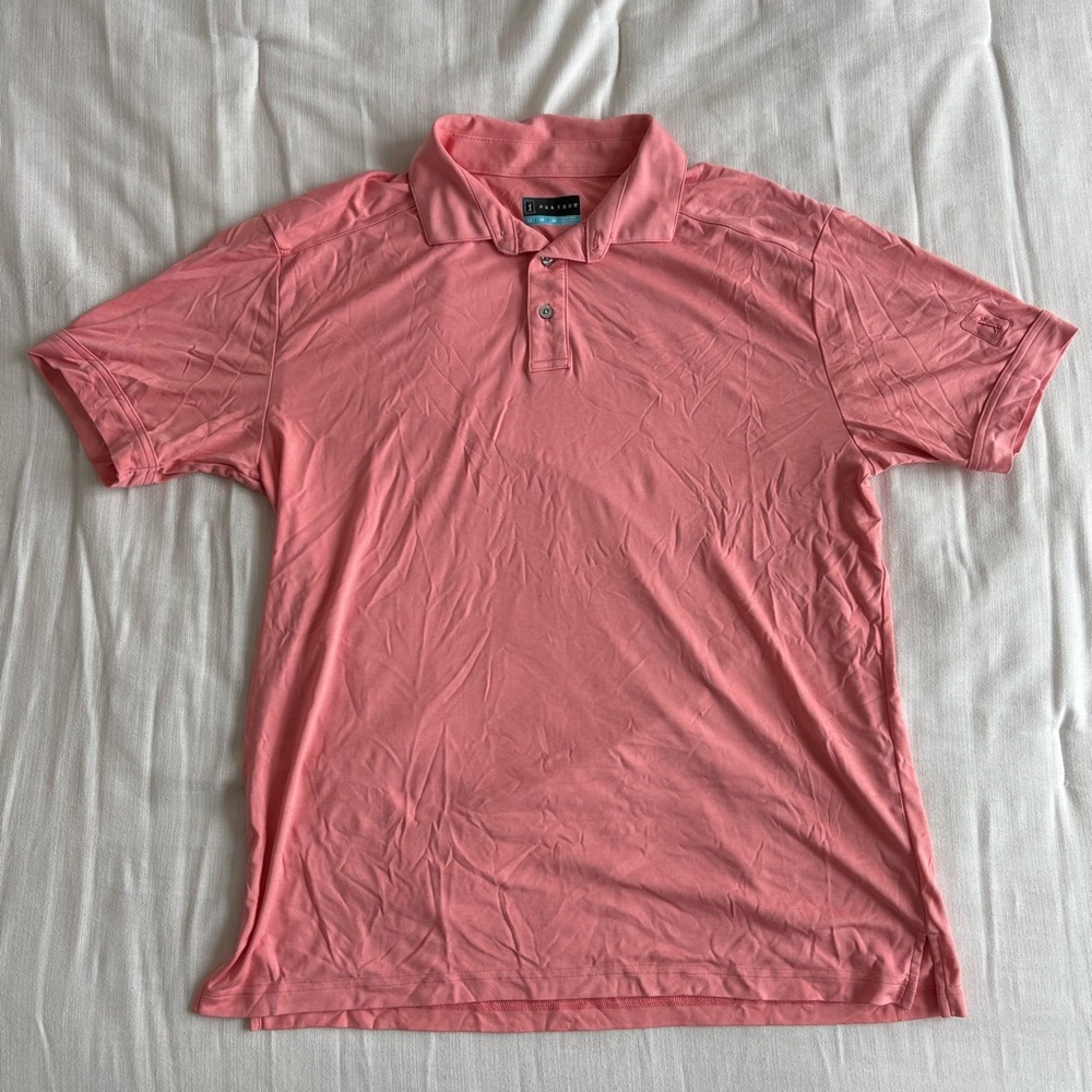 Men’s PGA Tour Performance Polo - Coral / Salmon